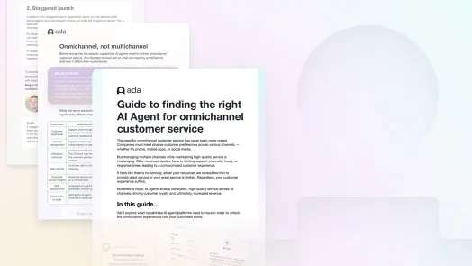 Guide to finding the right AI Agent for omnichannel customer service