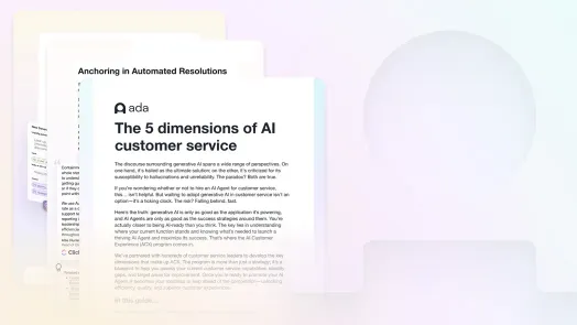 The 5 dimensions of AI customer service